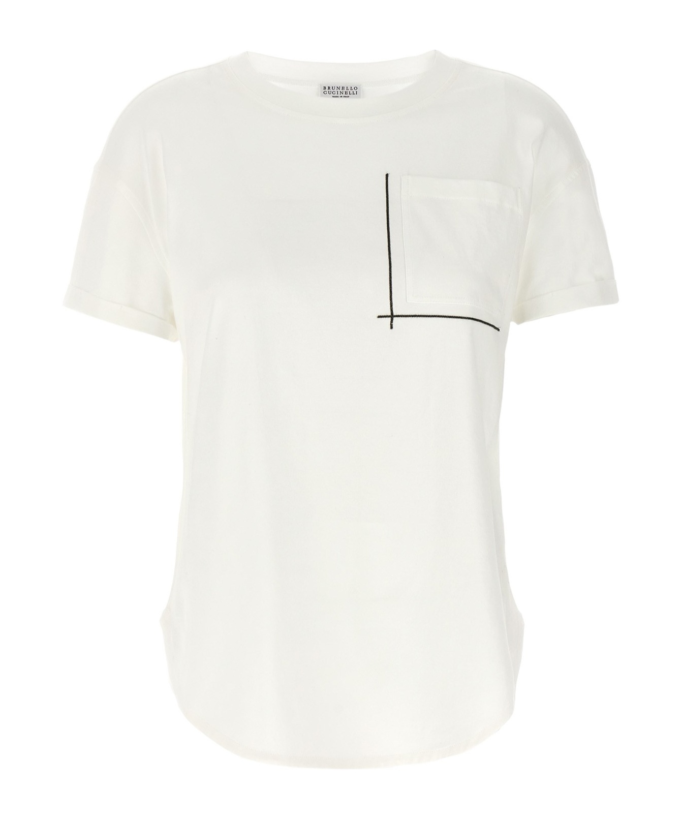 Brunello Cucinelli Item O-neck Short-sleeved T-shirt In White
