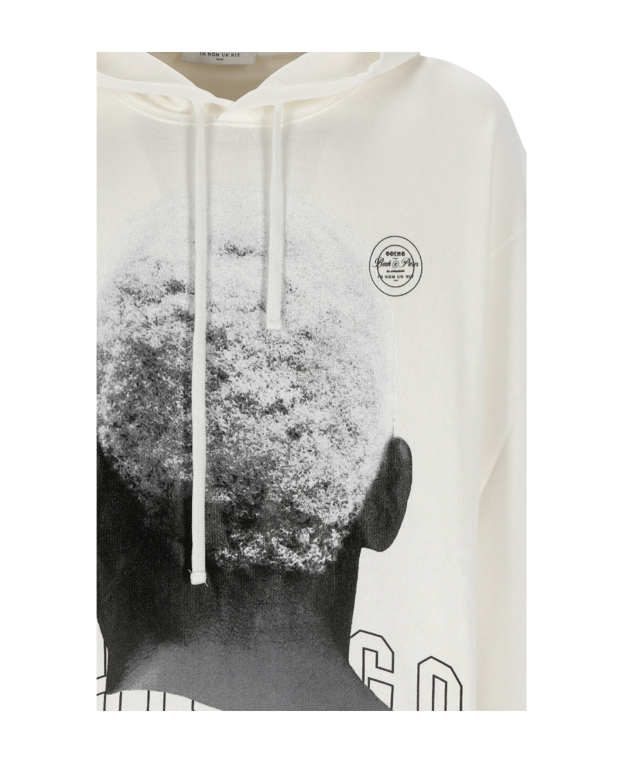 Ih Nom Uh Nit Logo Drawstring Hoodie In White