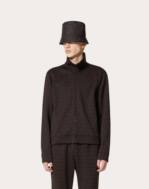 Valentino Toile Iconographe-print Track Jacket In Black