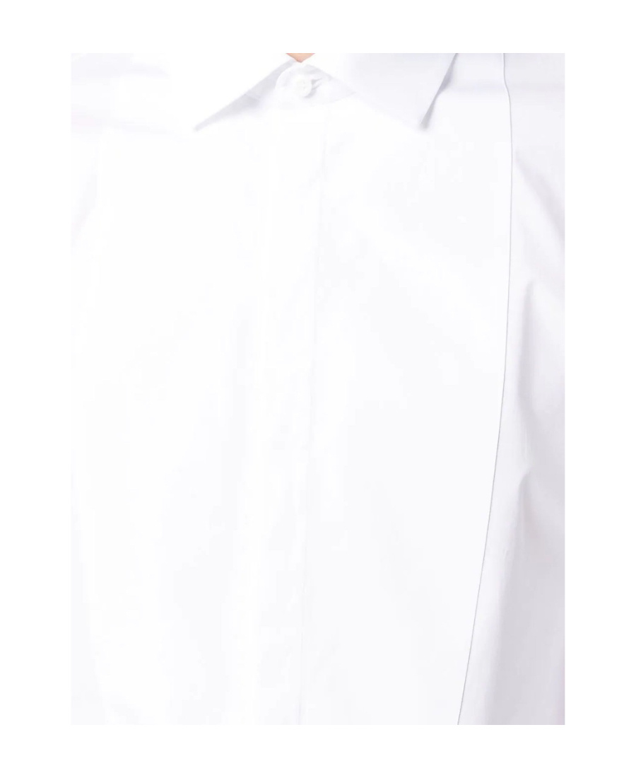 Dsquared2 Logo Print Button-down Shirt In White