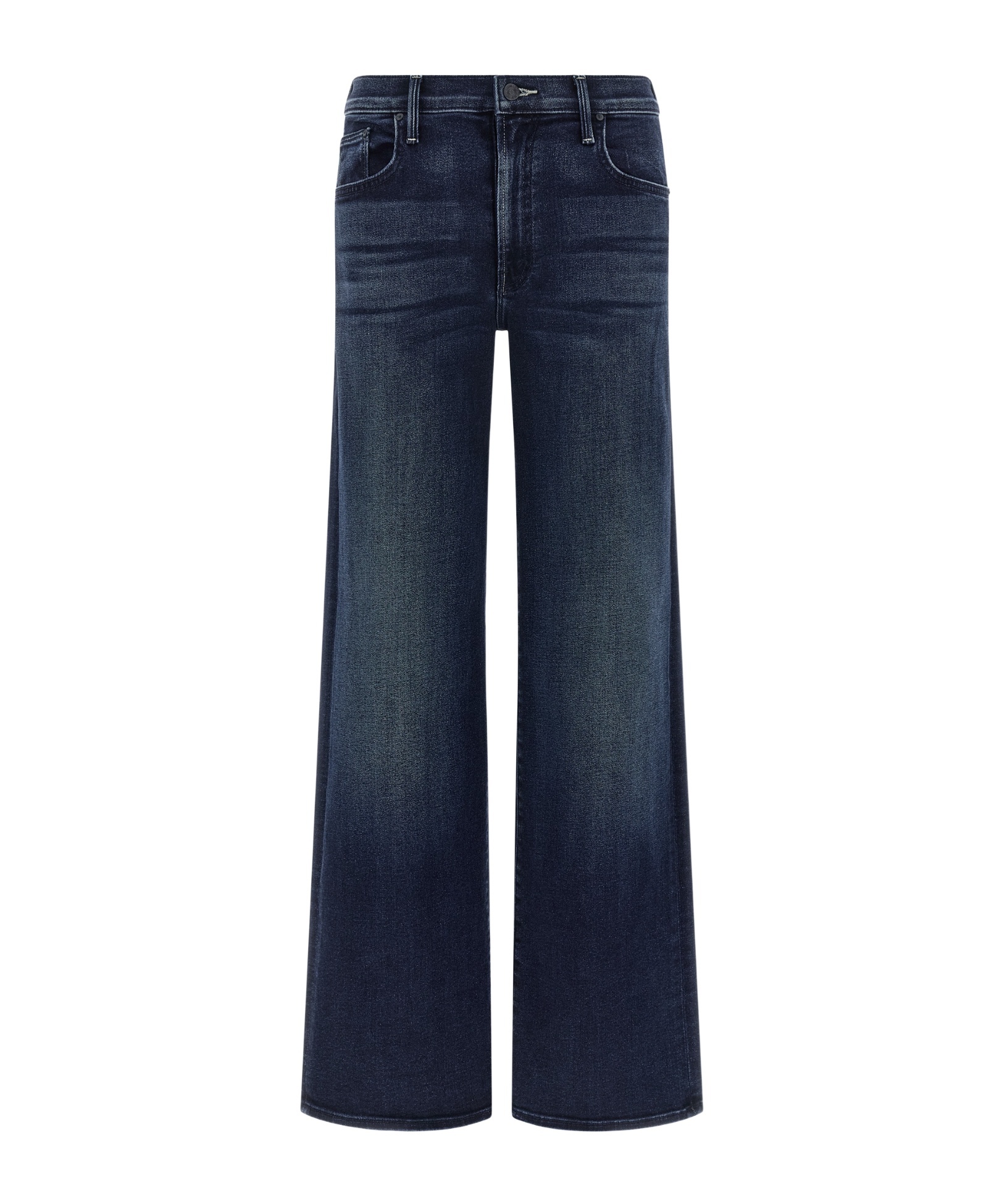 Mother The Mid Rise Maven Sneak Jeans In Blue