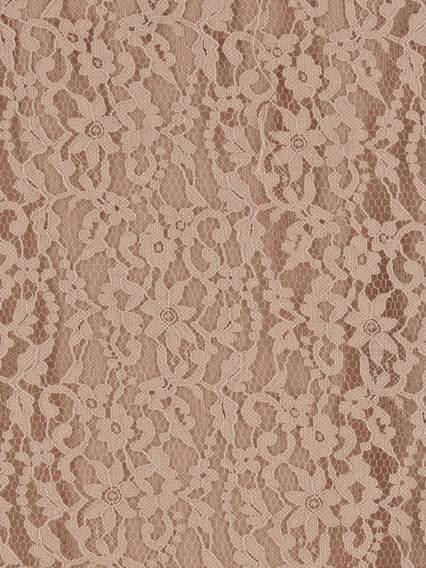 Fendi Beige Tube Skirt With All-over Floral Embroidery In Lace Woman In Nude