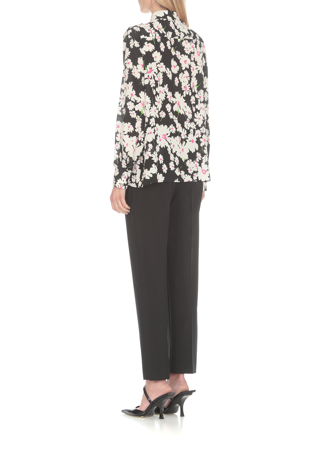 Msgm Floral-print Button-fastening Shirt In White