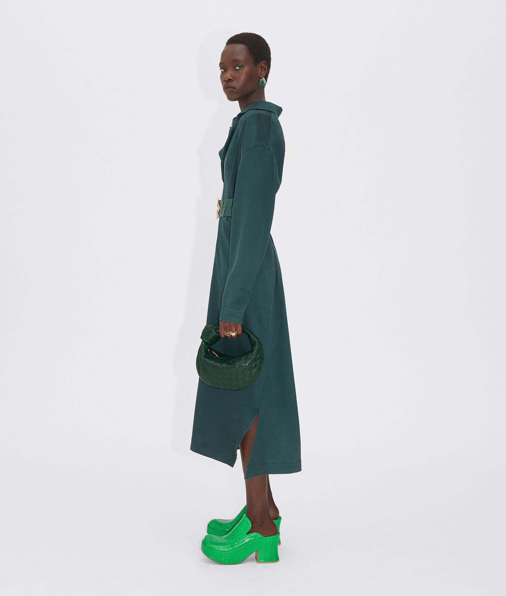 Bottega Veneta Mini Jodie Bag In Green