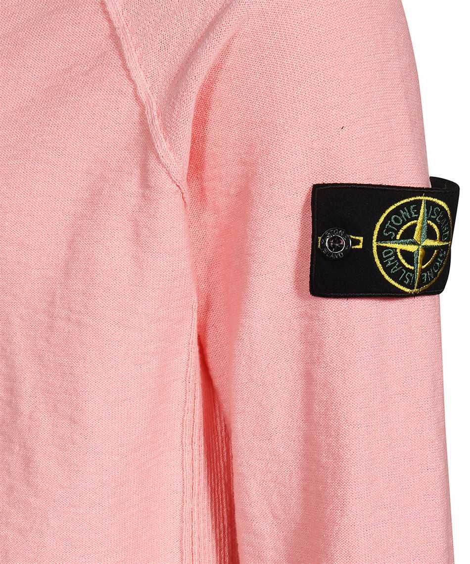 Stone Island Hooded Sweater In Pink