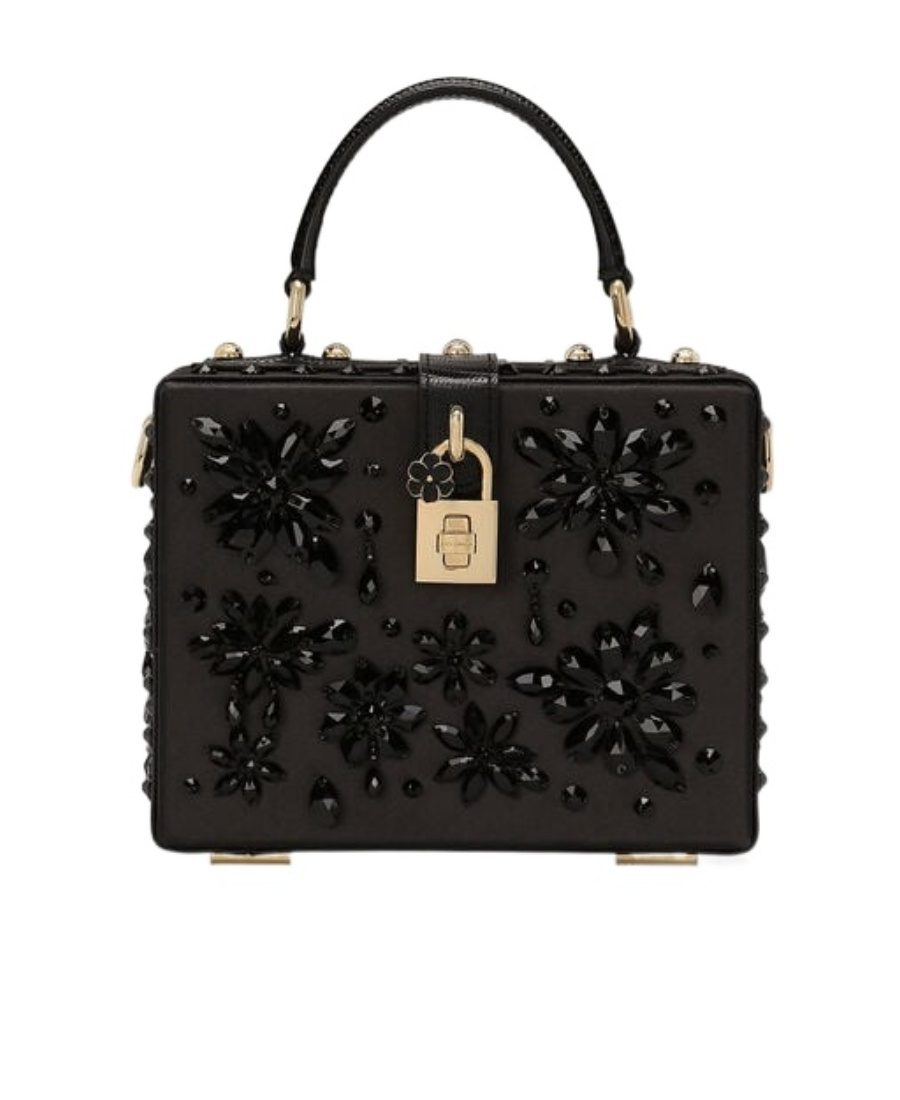 Dolce & Gabbana Dolce Box Gemstone-detail Tote Bag In Black