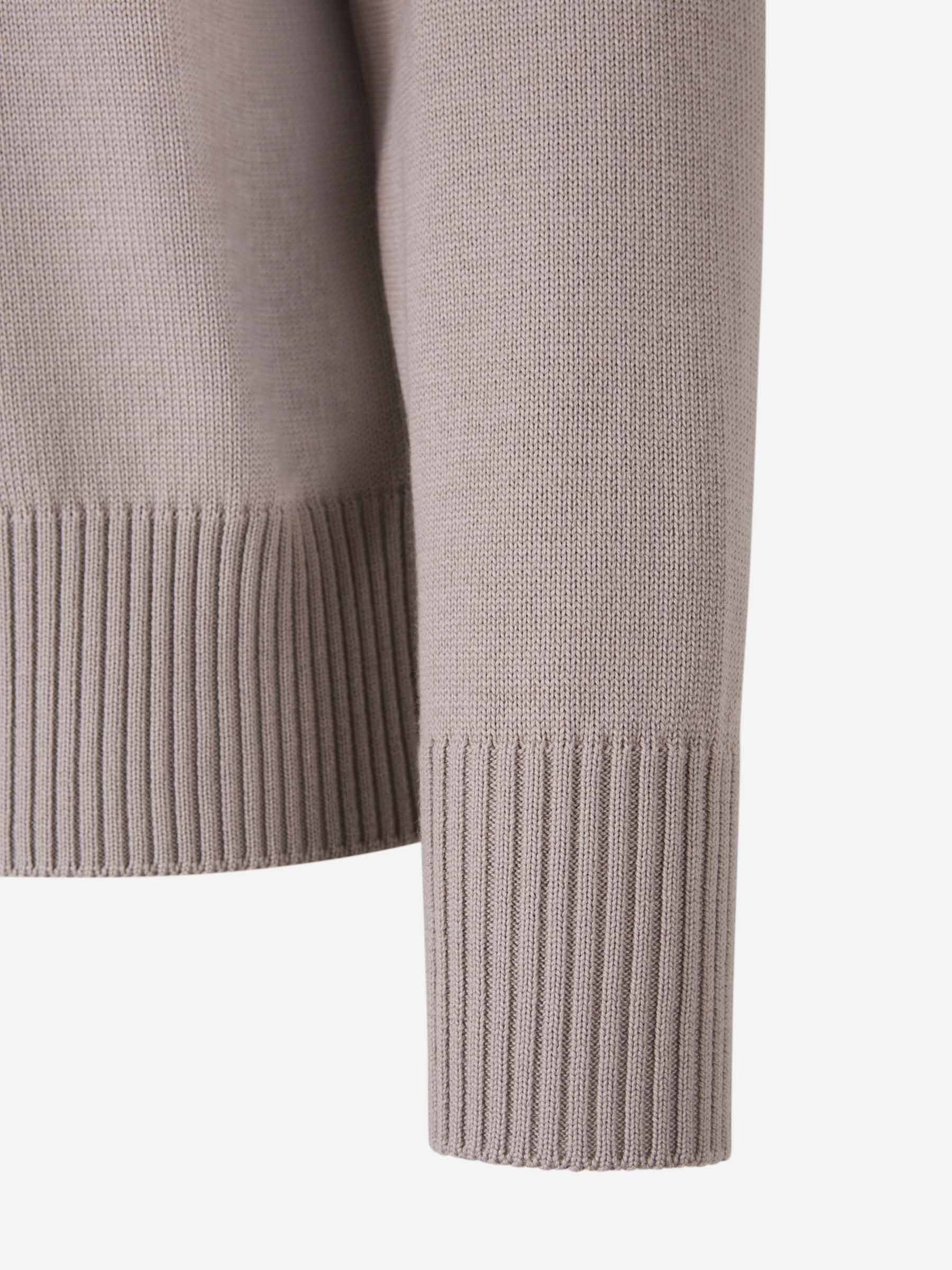 Canada Goose Wool Quarter-zip Rosseau Sweater In Nude