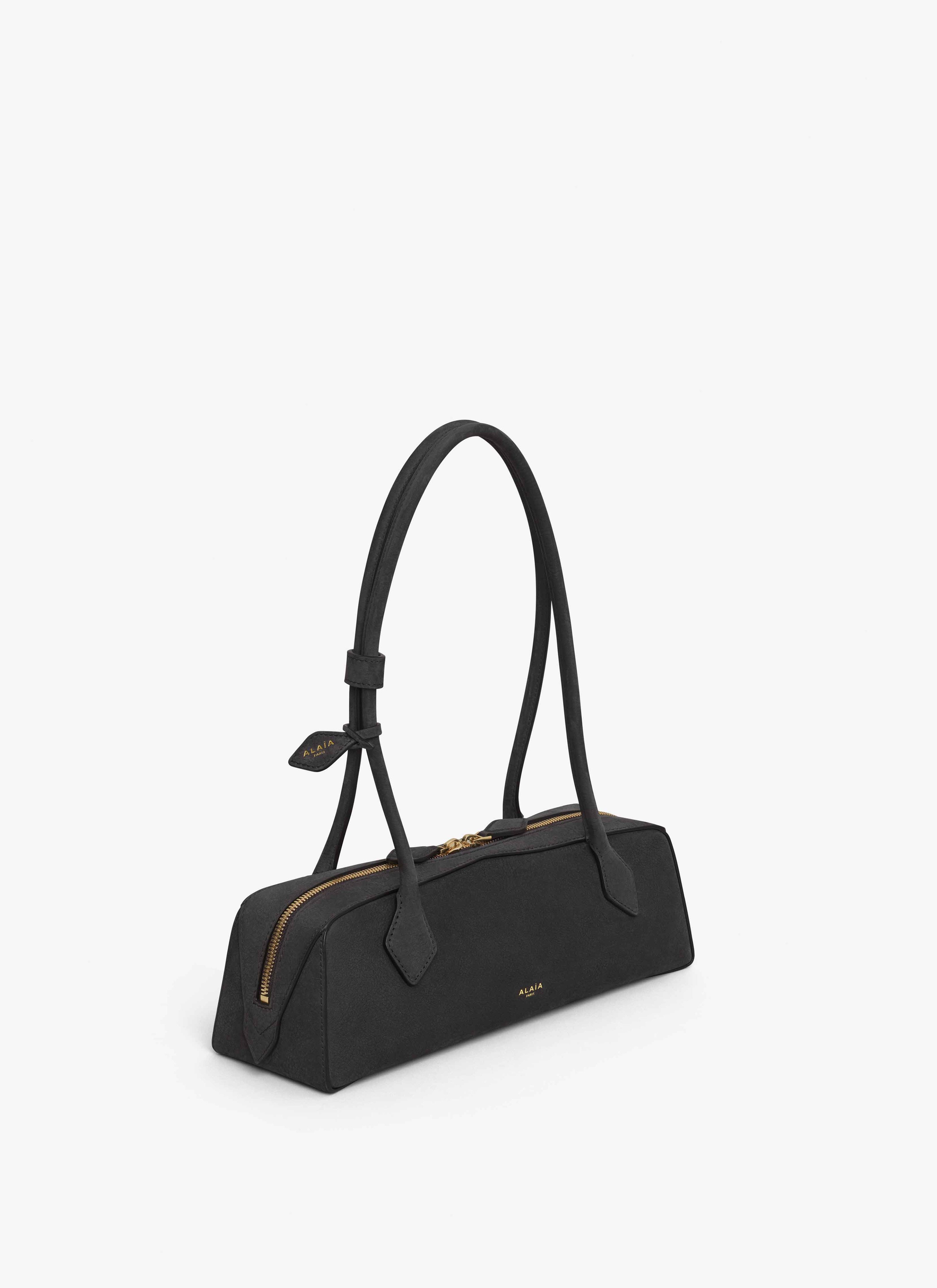 Alaïa Le Teckel Medium Bag In Nubuck Calfskin In Blue