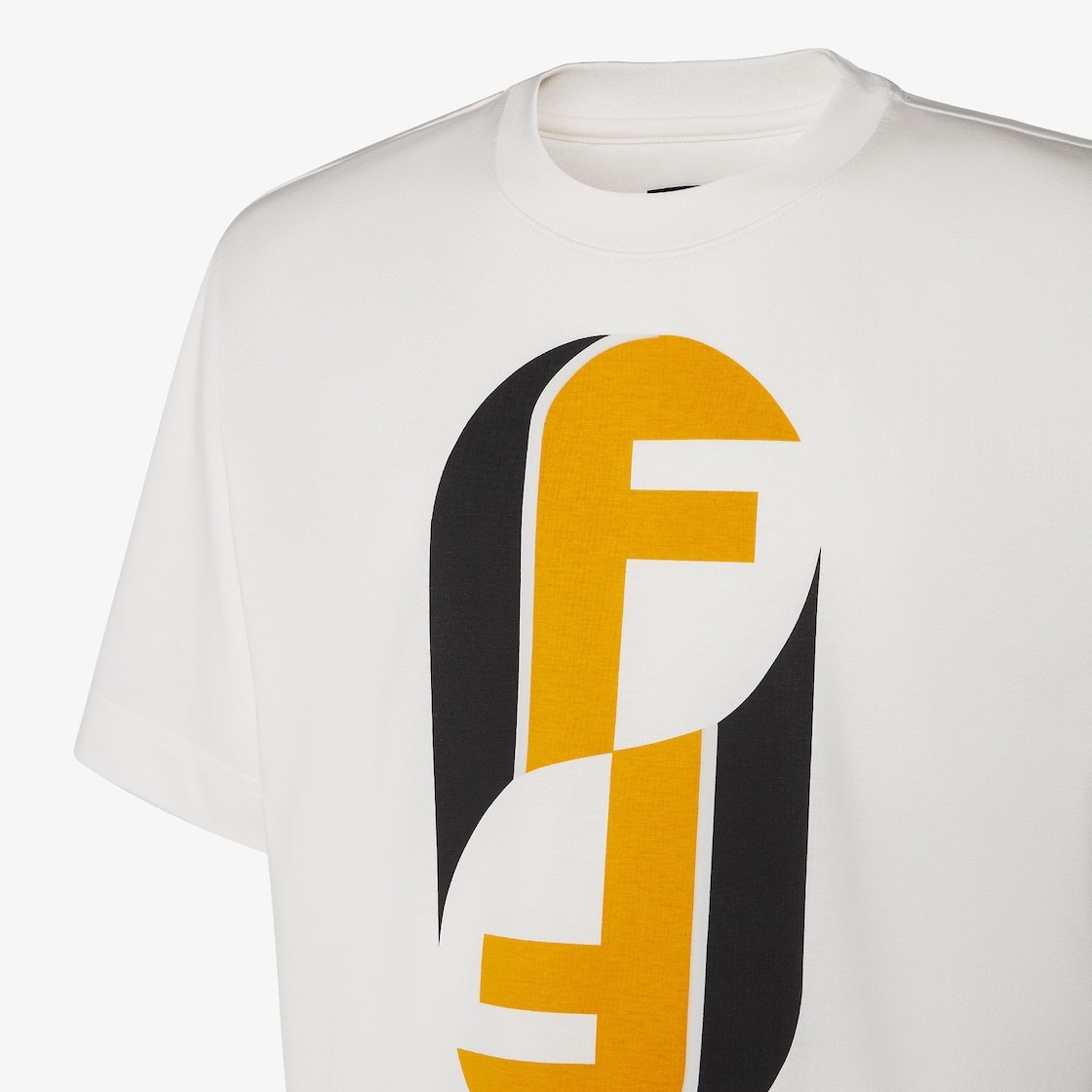 Fendi Beige Crewneck Logo T-shirt In Neutral