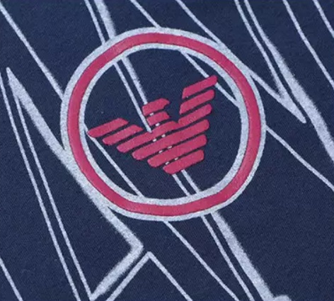 Armani Jeans Printed T-shirt In Blue