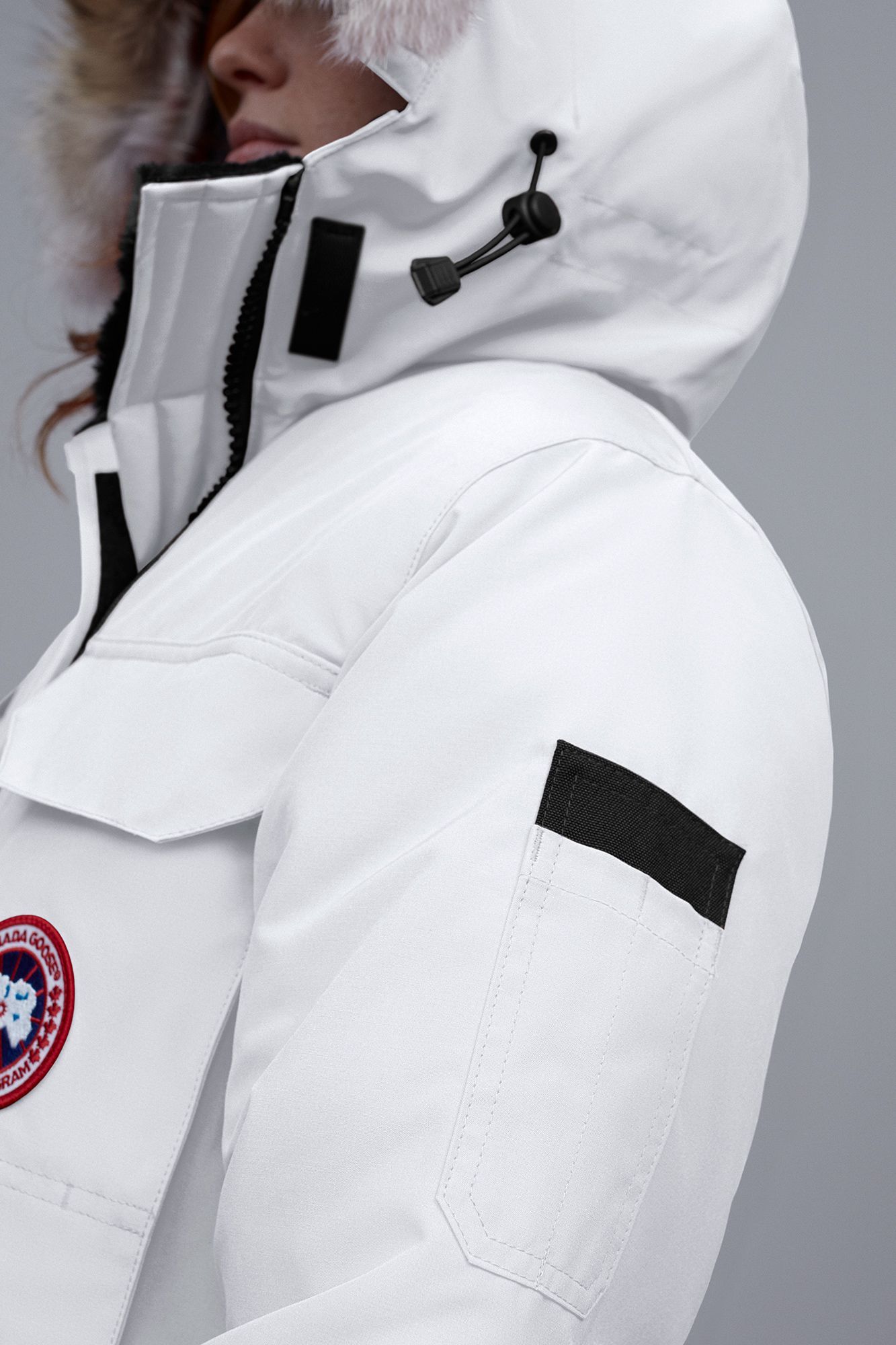 Canada Goose Expedition Parker Down Jacket In White