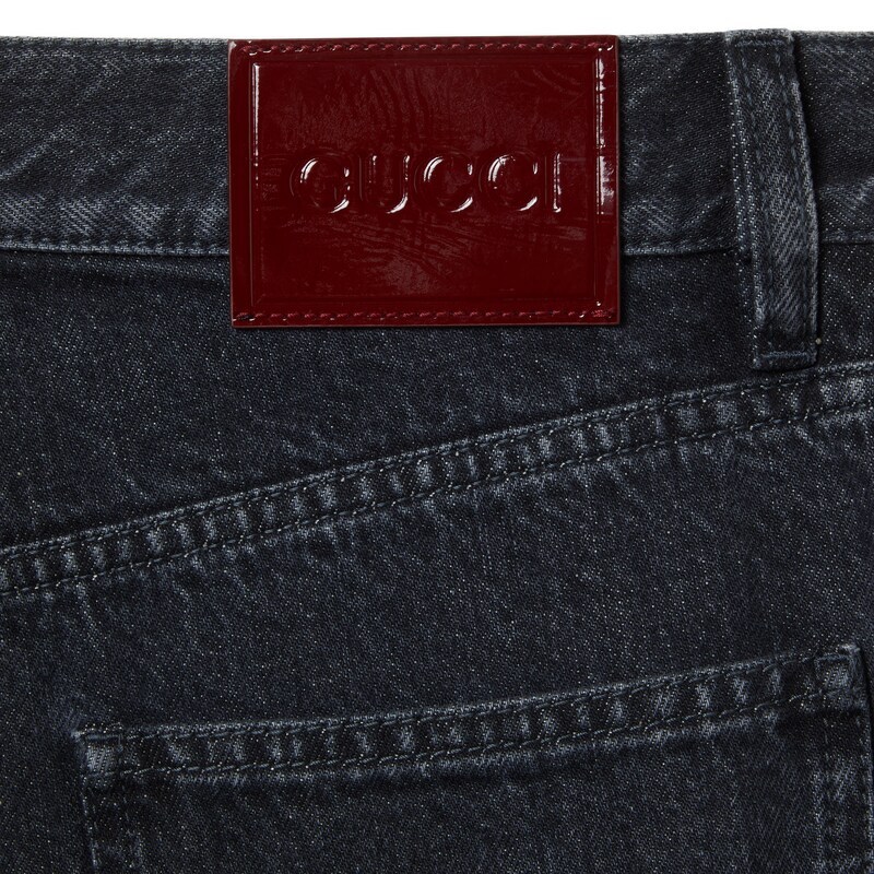 Gucci Belt-loop Jeans In Black