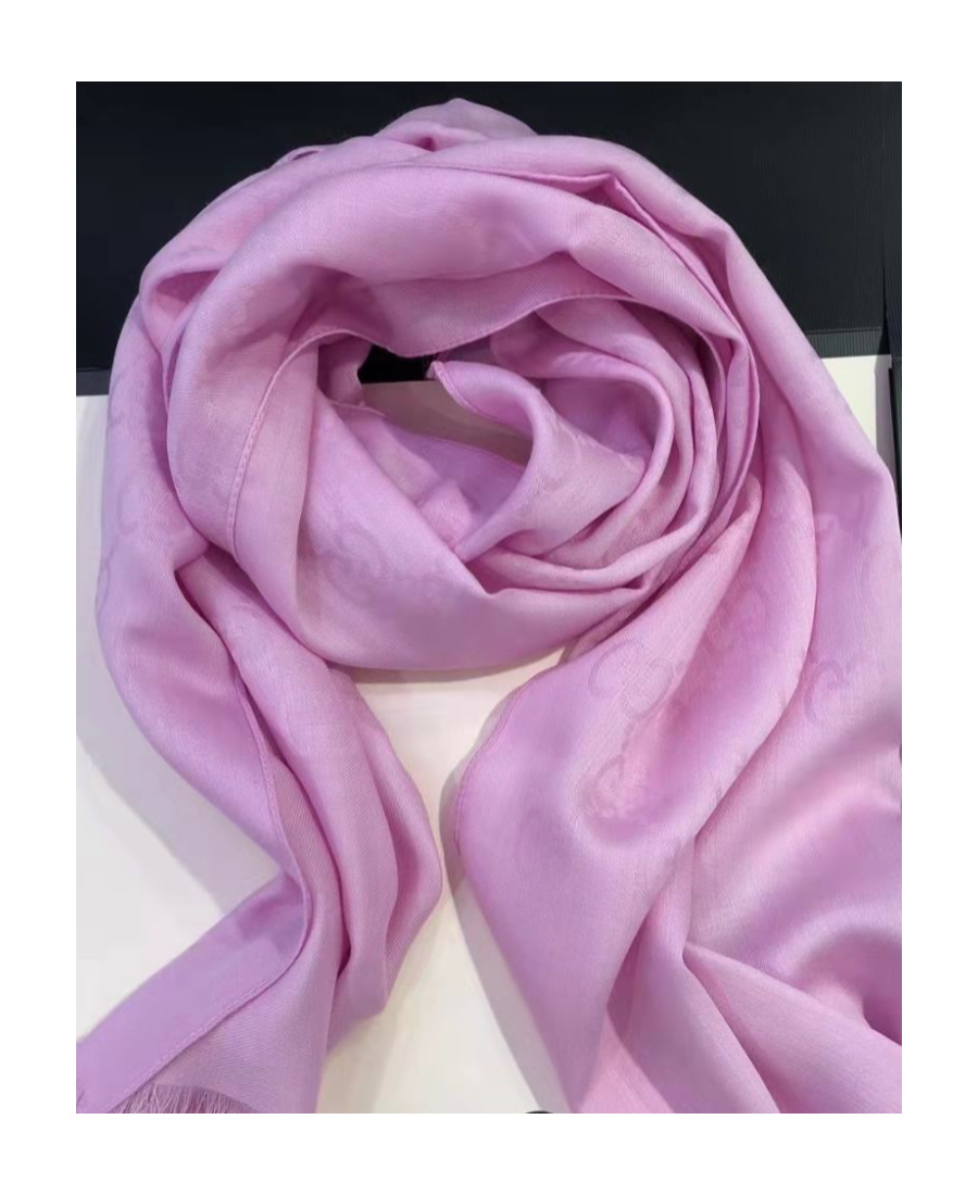 Gucci Logo Leisure Scarf In Pink