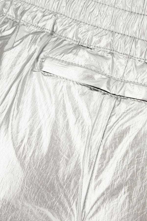 Golden Goose Metallic Shorts In White