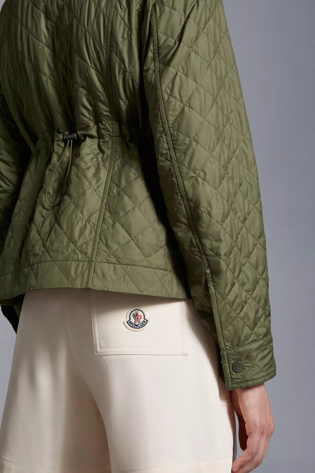 Moncler Galene Padded Jacket In Green