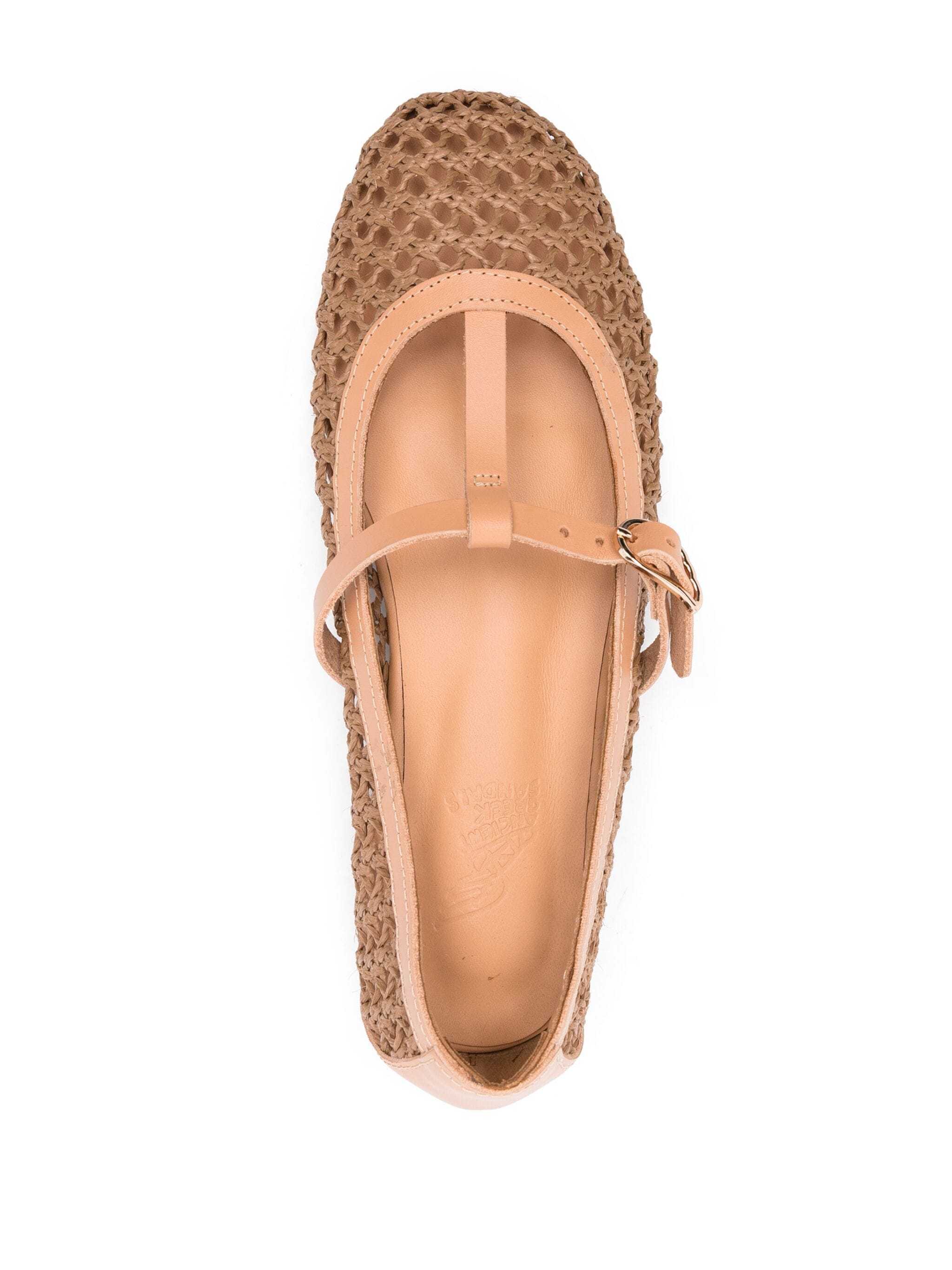 Ancient Greek Sandals Aerati Ballerina Flats In Brown
