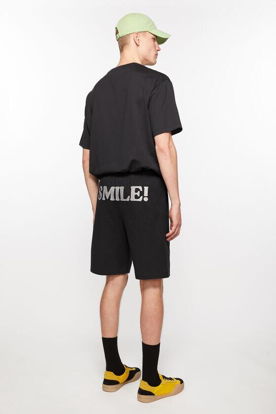 Acne Studios Organic-cotton Jersey Shorts In Black