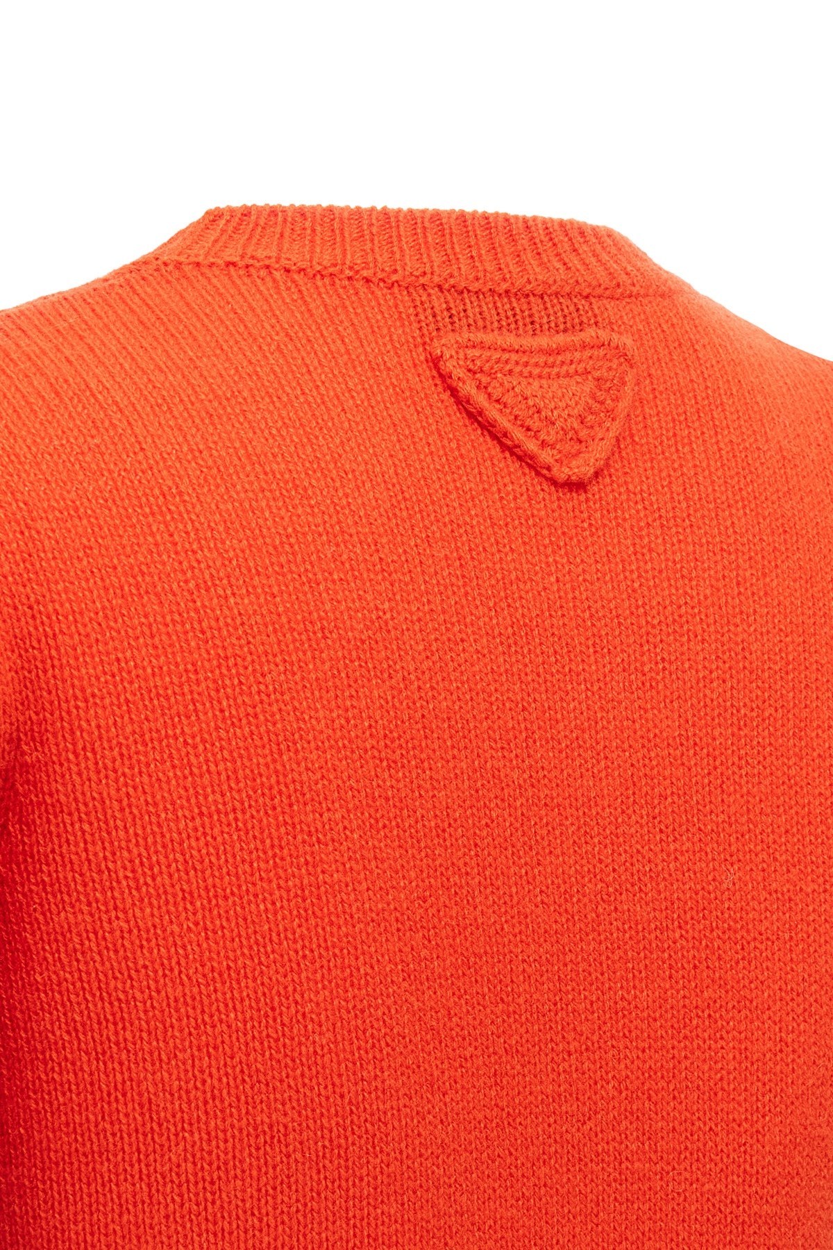 Prada Short-sleeved Sweater In Red