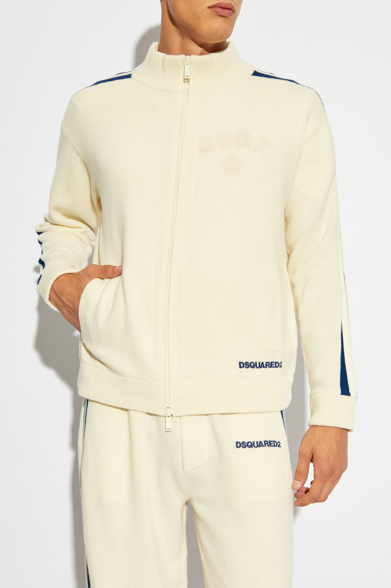 Dsquared2 Stripe-detailing Jumper In White