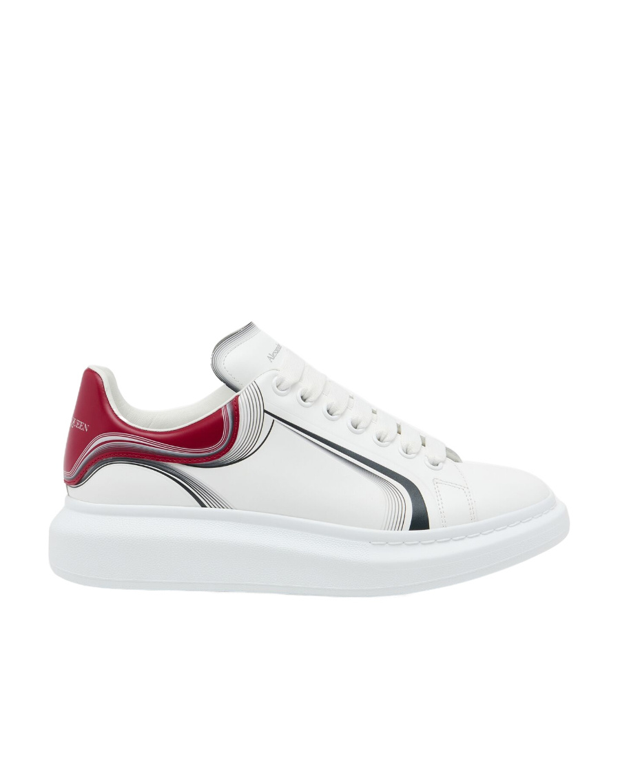 Alexander Mcqueen Leather Oversized Sneakers In White