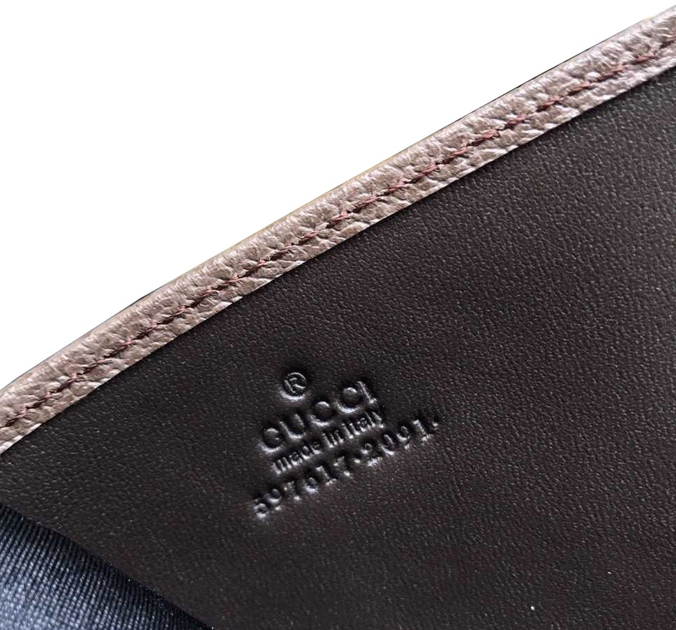 Shop Gucci Ophidia Gg Card Case In Brown