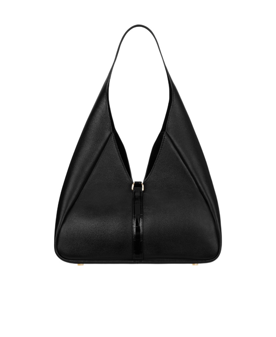 Givenchy Padlock Hobo Leather Bag In Black
