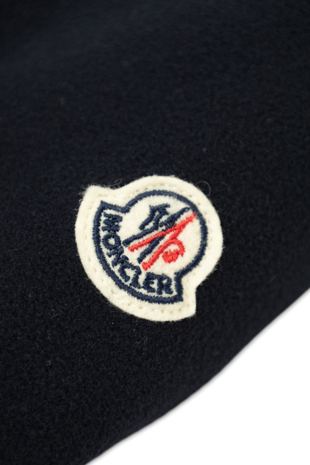 Moncler Zipper Down Jacket In Blue