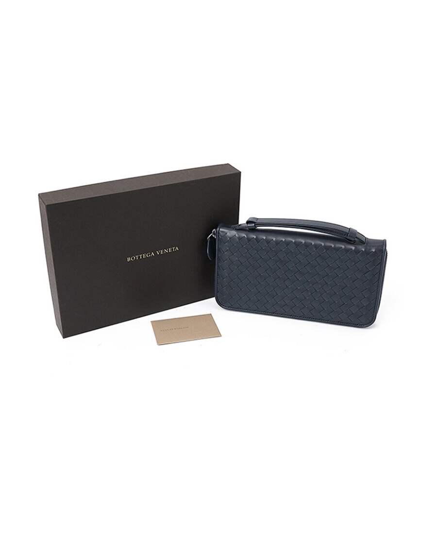 BOTTEGA VENETA WOVEN ZIPPER WALLET