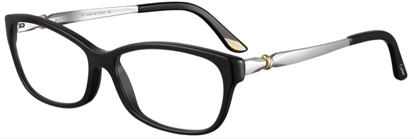 Cartier Black Square Flat Mirror In Black