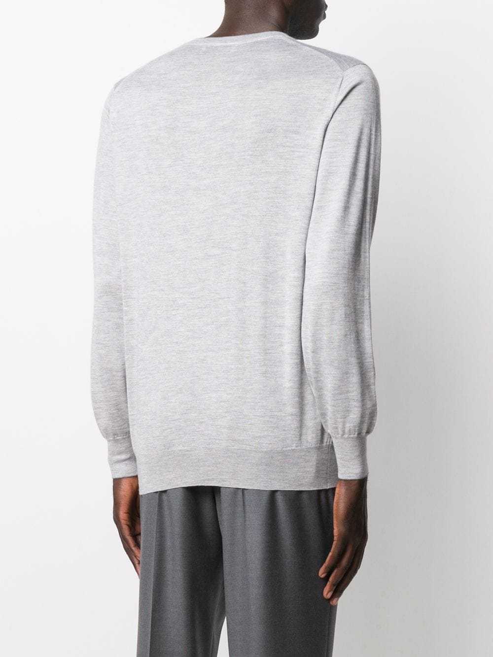 Brunello Cucinelli Round Neck Sweater In Gray