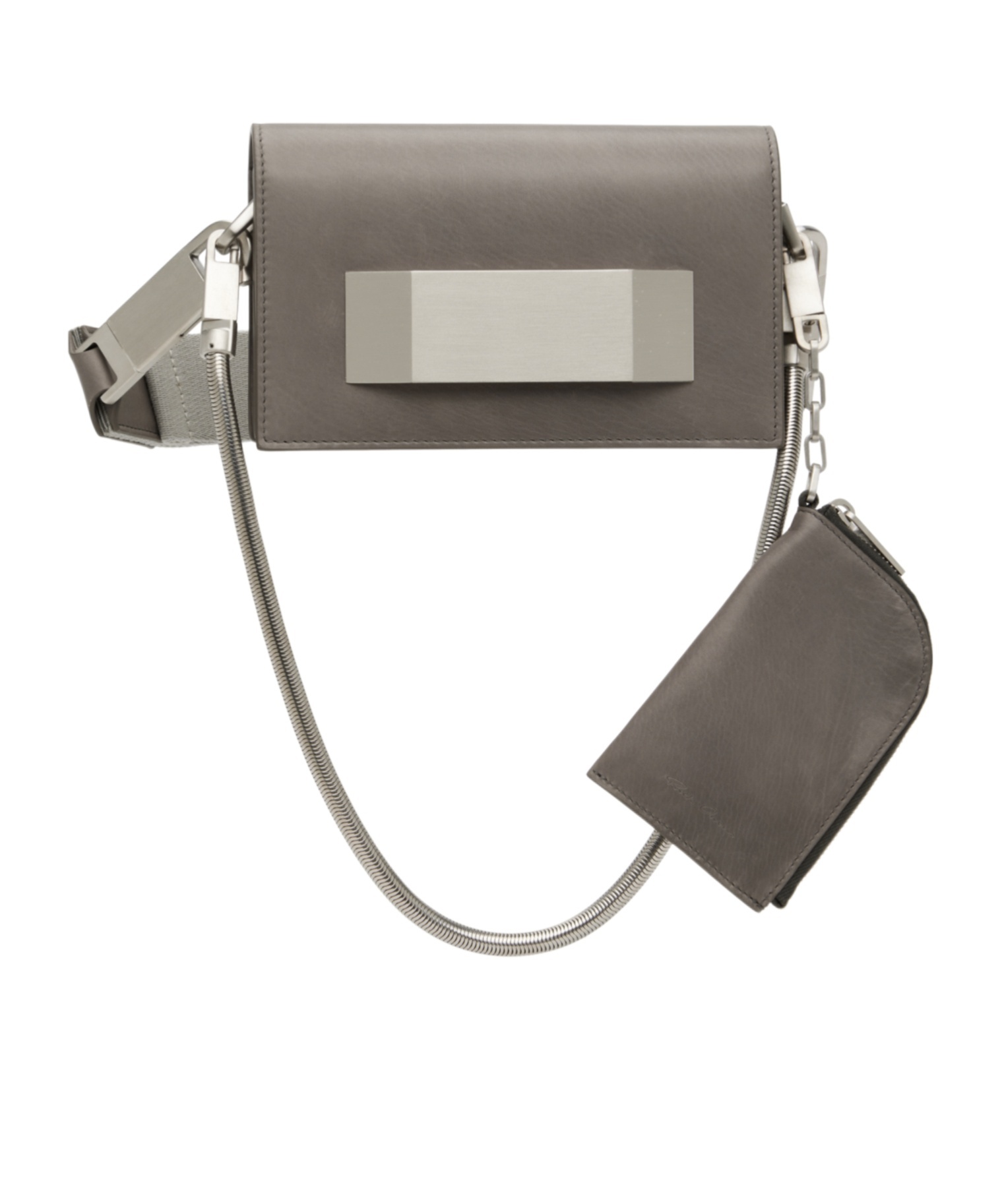 Rick Owens Concordians Griffin Mini Shoulder Bag In Gray