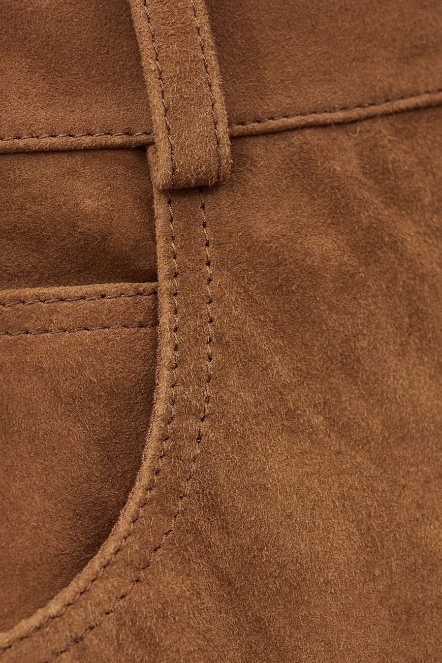 Bash High-waisted Skirt In Brown