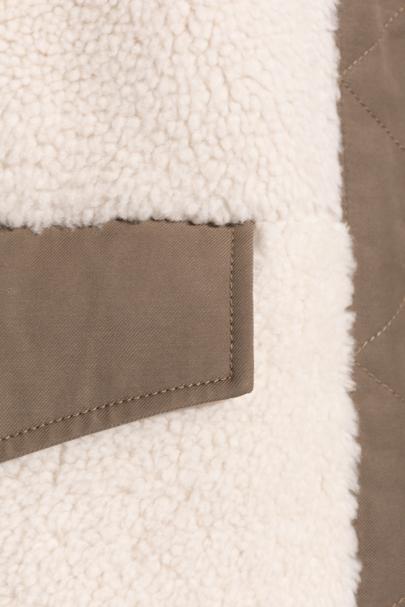 Shop Yves Salomon Reversible Coat In Brown