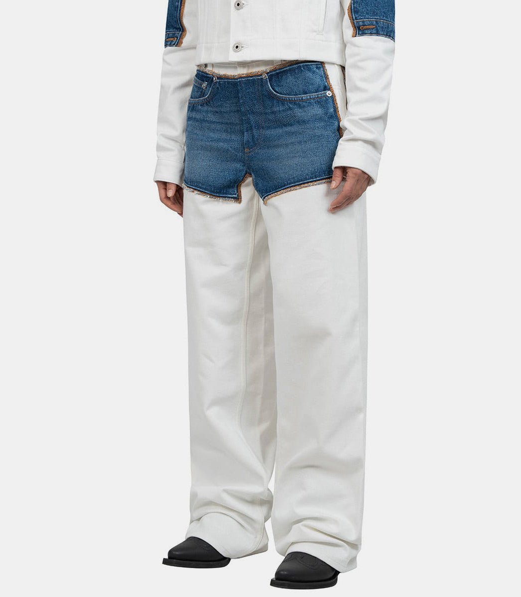 Jean Paul Gaultier Jean Trompe Loeil 'petit Grand' In White