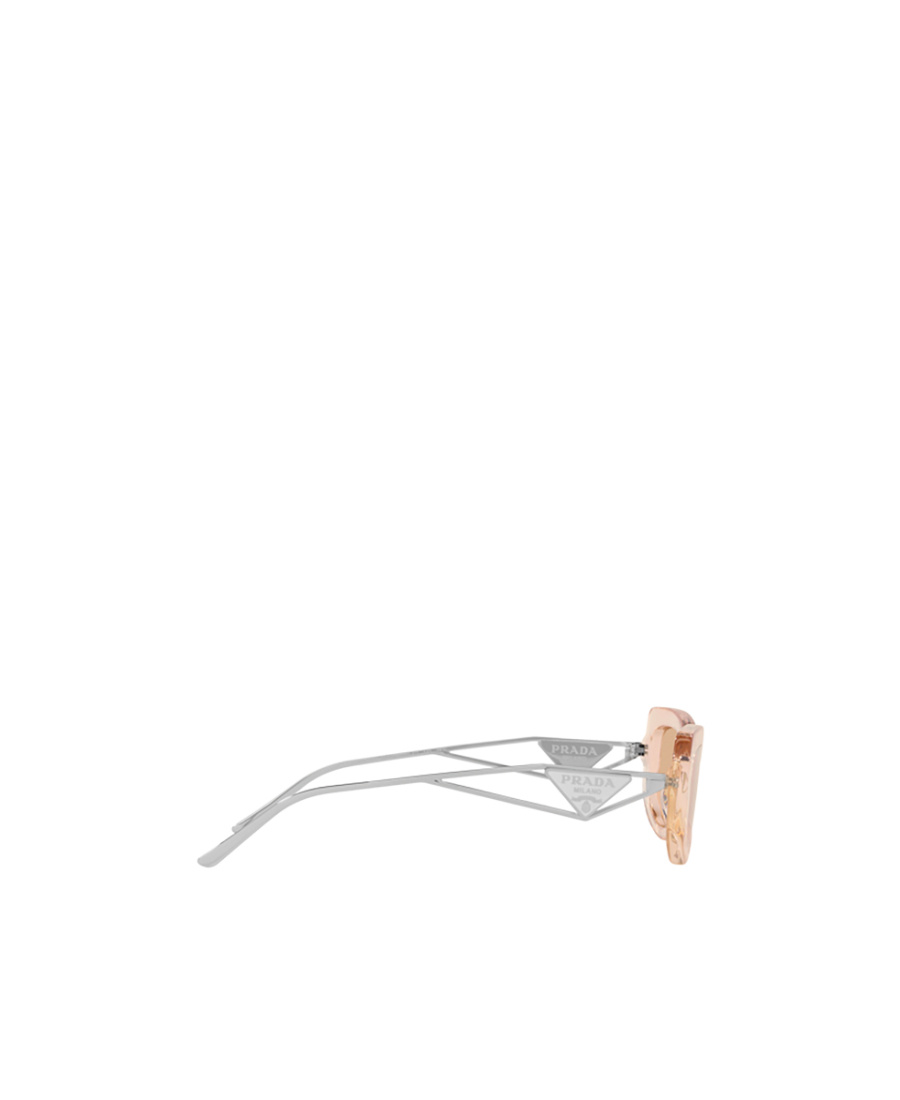 Prada Eyewear Rectangular Frame Sunglasses In Nude