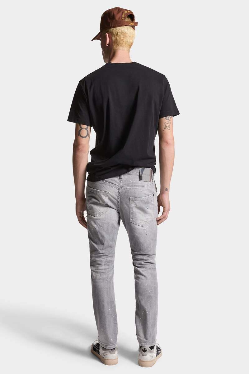 Shop Dsquared2 Distressed Washed-denim Jeans In Gray