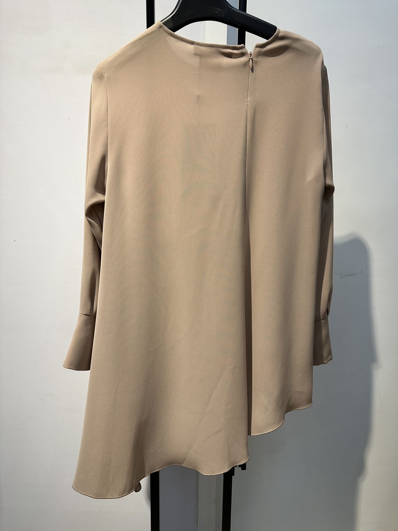 Max Mara Long Sleeved T-shirt In Nude