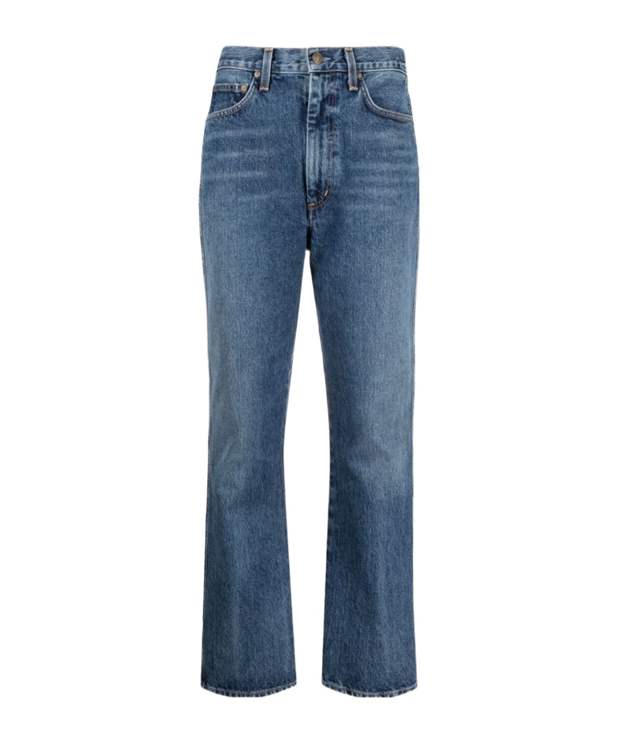 Agolde Straight Jeans Pants In Blue