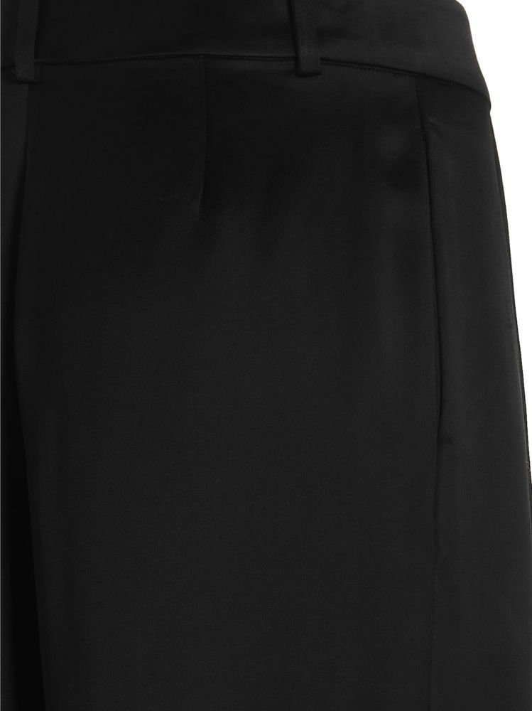 Co Belt Ring Casual Pants In Black