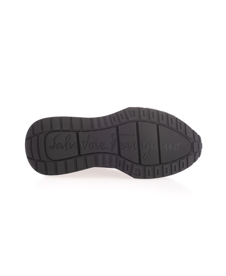 Ferragamo Knitted Sock-style Sneakers In Black