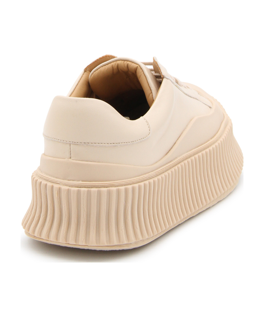 Shop Jil Sander Low-top Sneakers In Nude