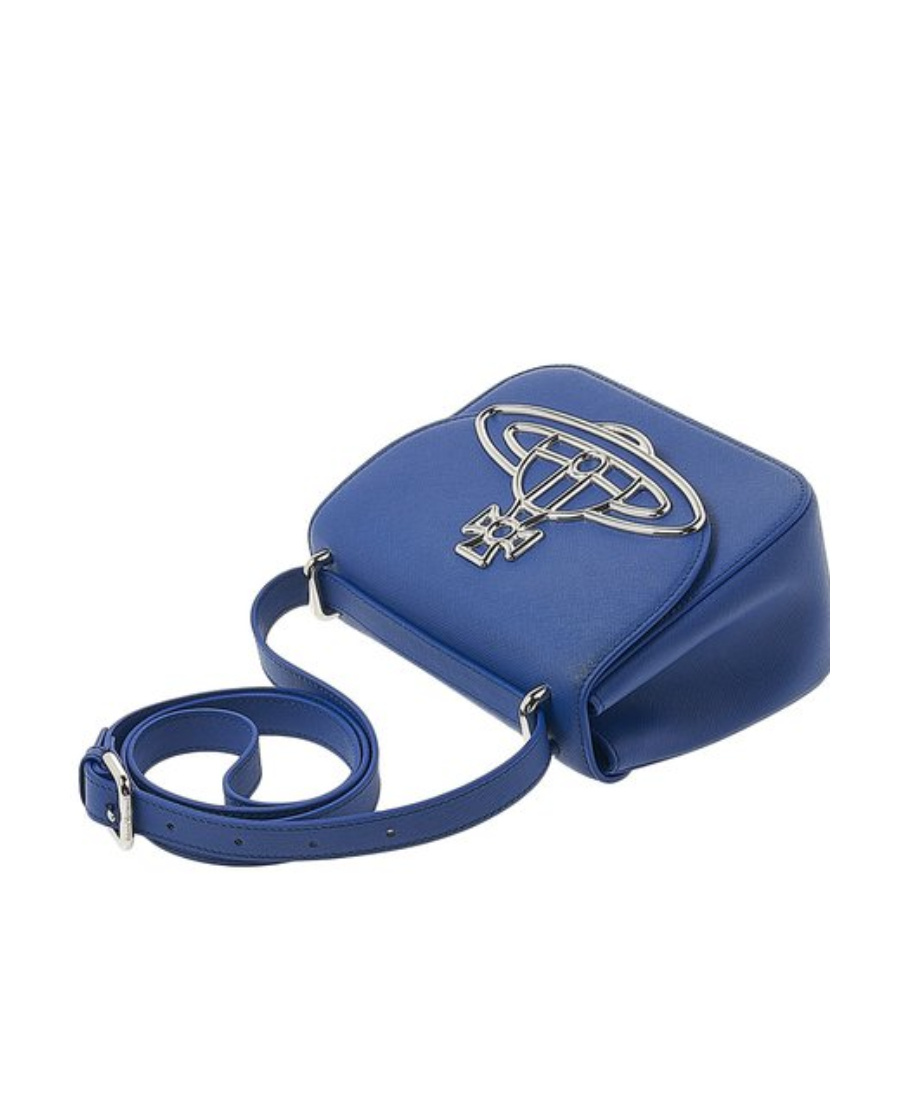 Vivienne Westwood Logo Shoulder Bag In Blue