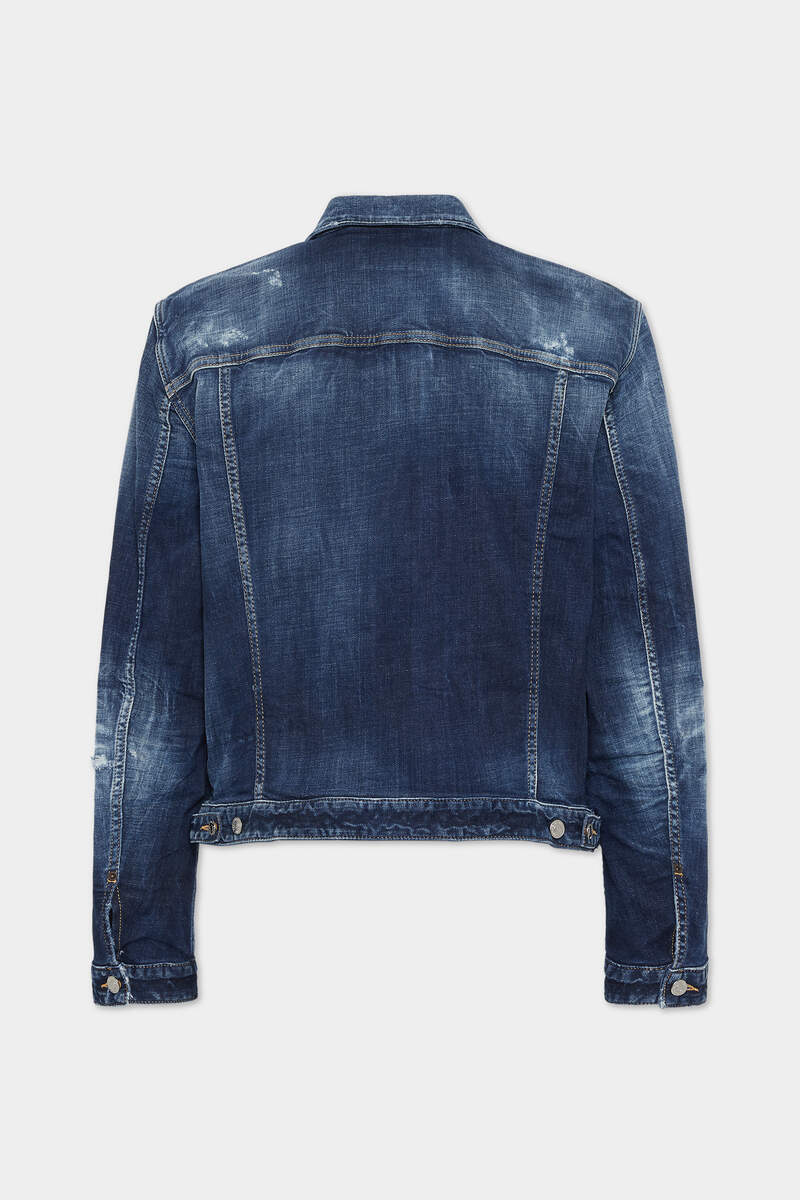 Dsquared2 Long-sleeved Denim Jacket In Blue