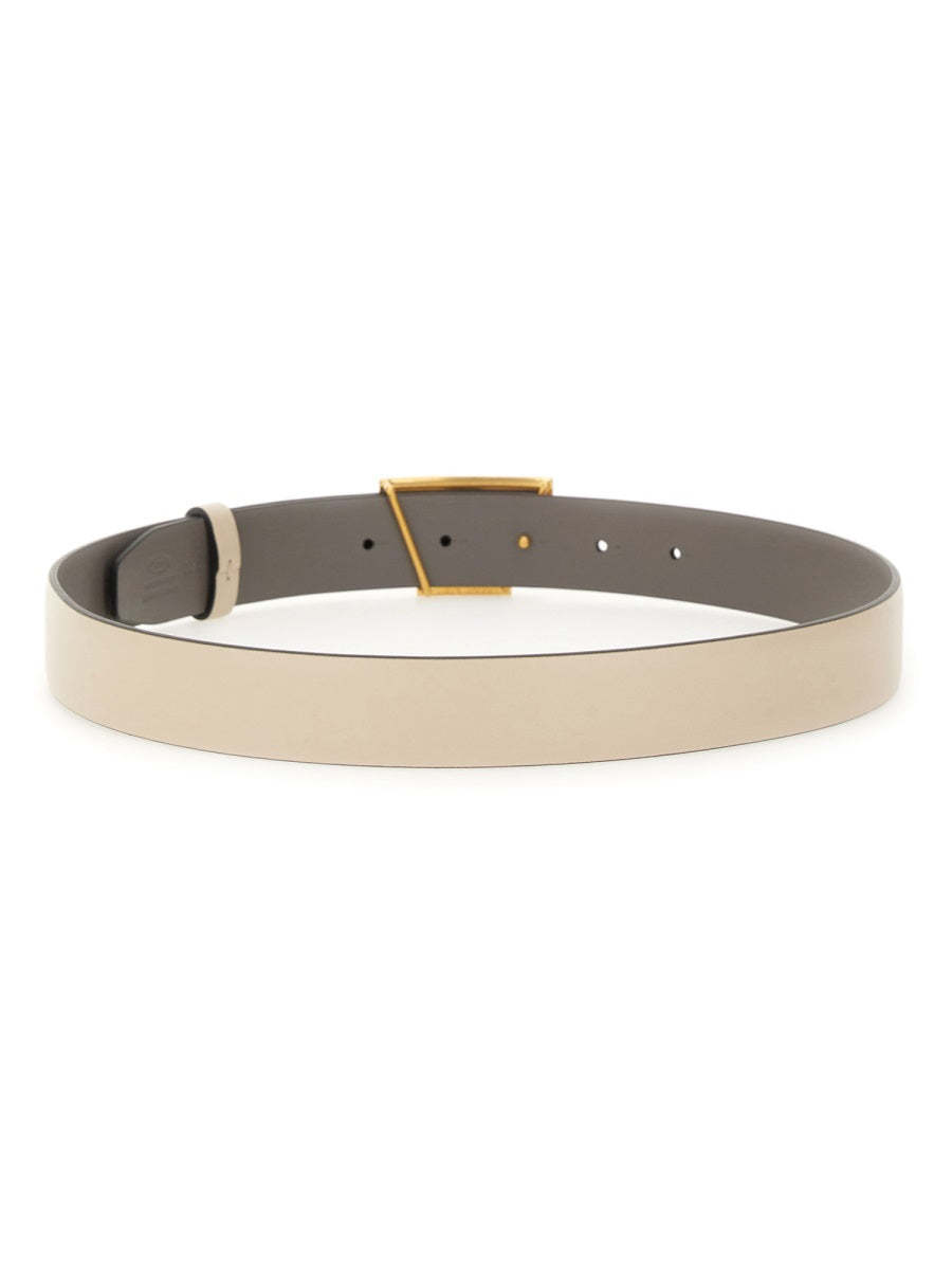 Tod's Belt Adjustable Length Gold-tone Buckle In Neutral