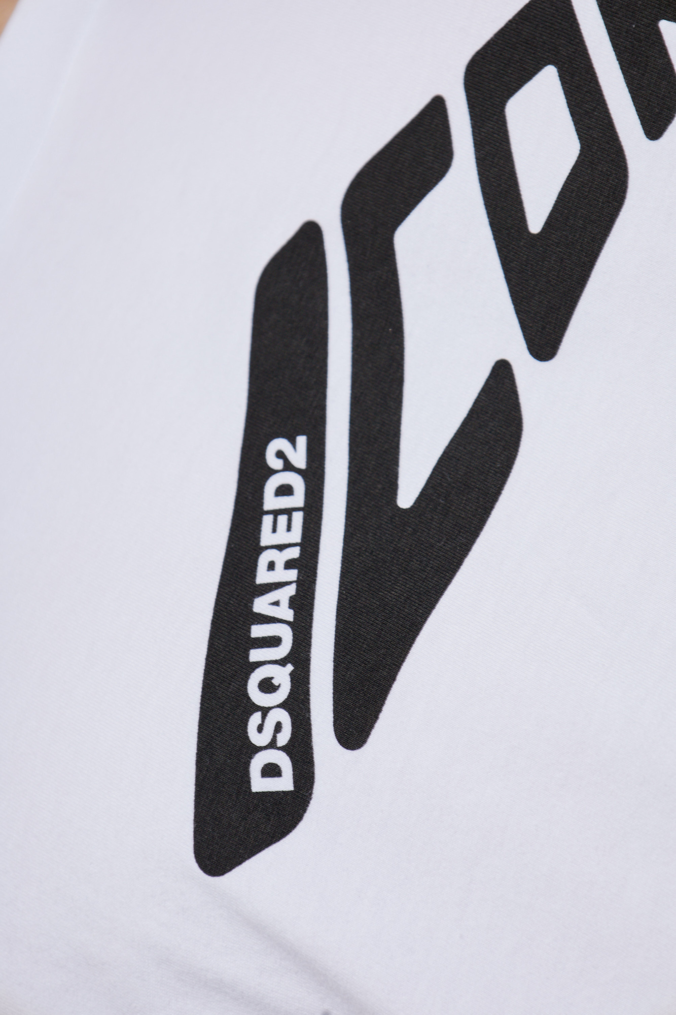 Dsquared2 Cotton Crew Neck T-shirt With Short Sleeves In Regular Fit In White