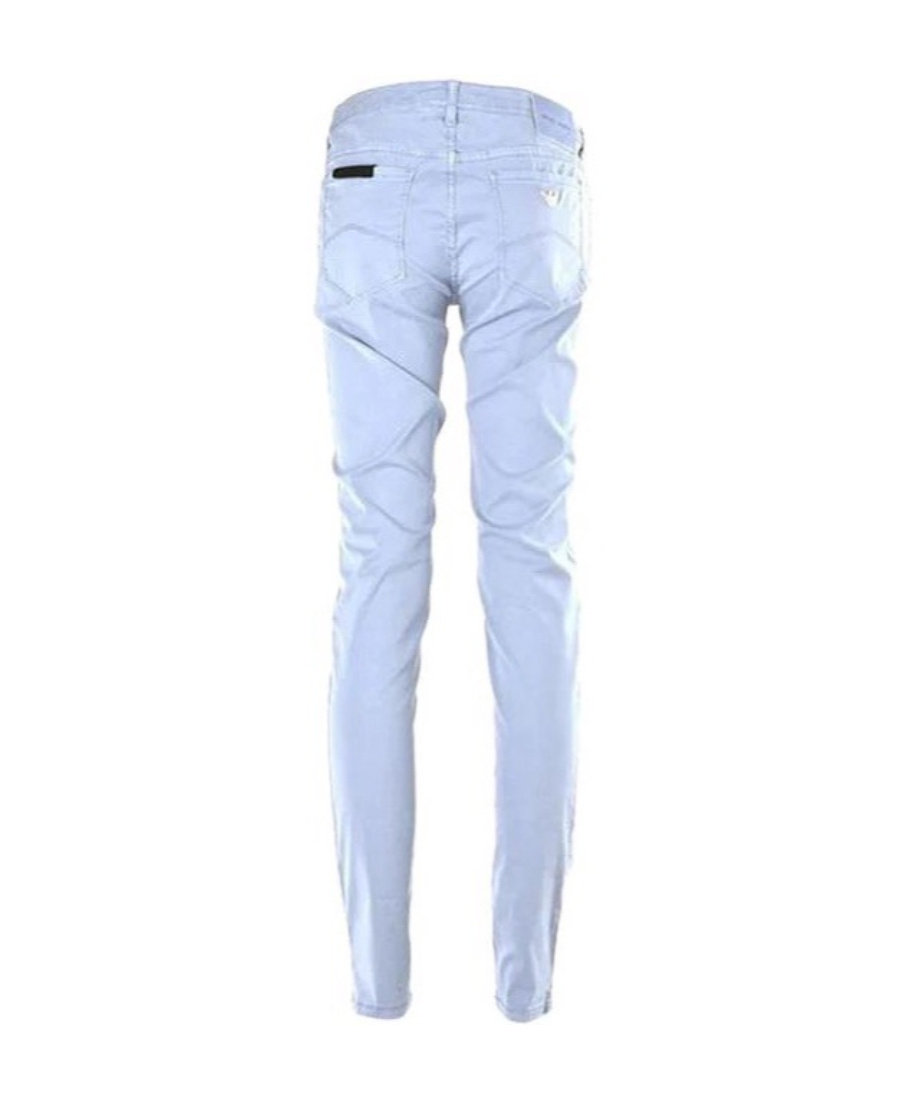 Emporio Armani Straight Slim-fitting Denim Pants In Blue