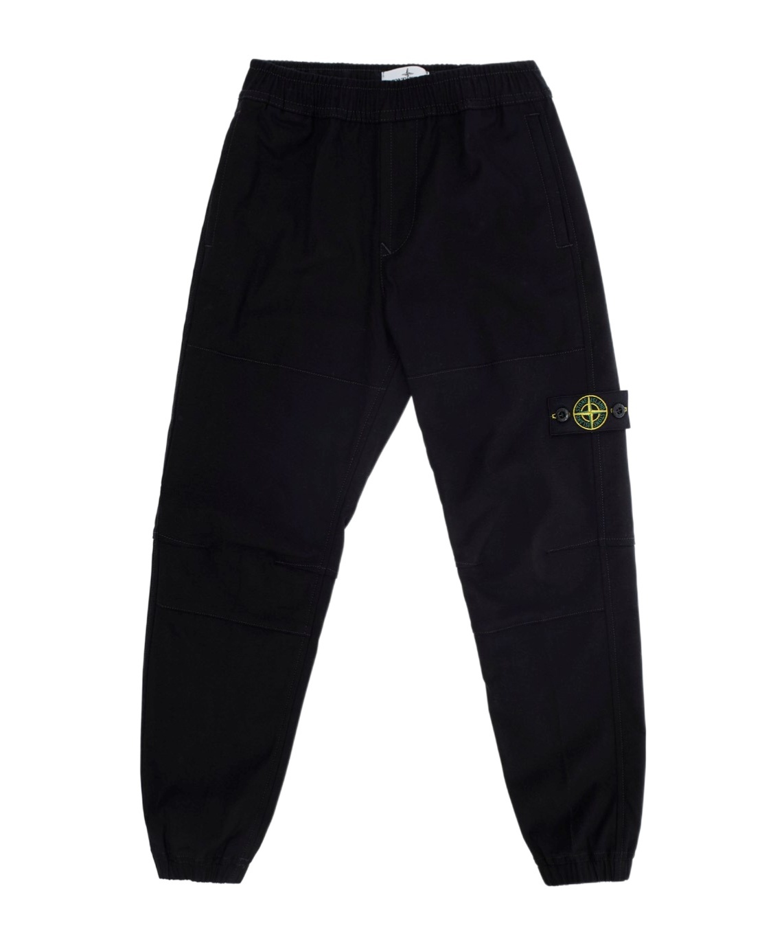 Stone Island Compass-badge Trousers In Black