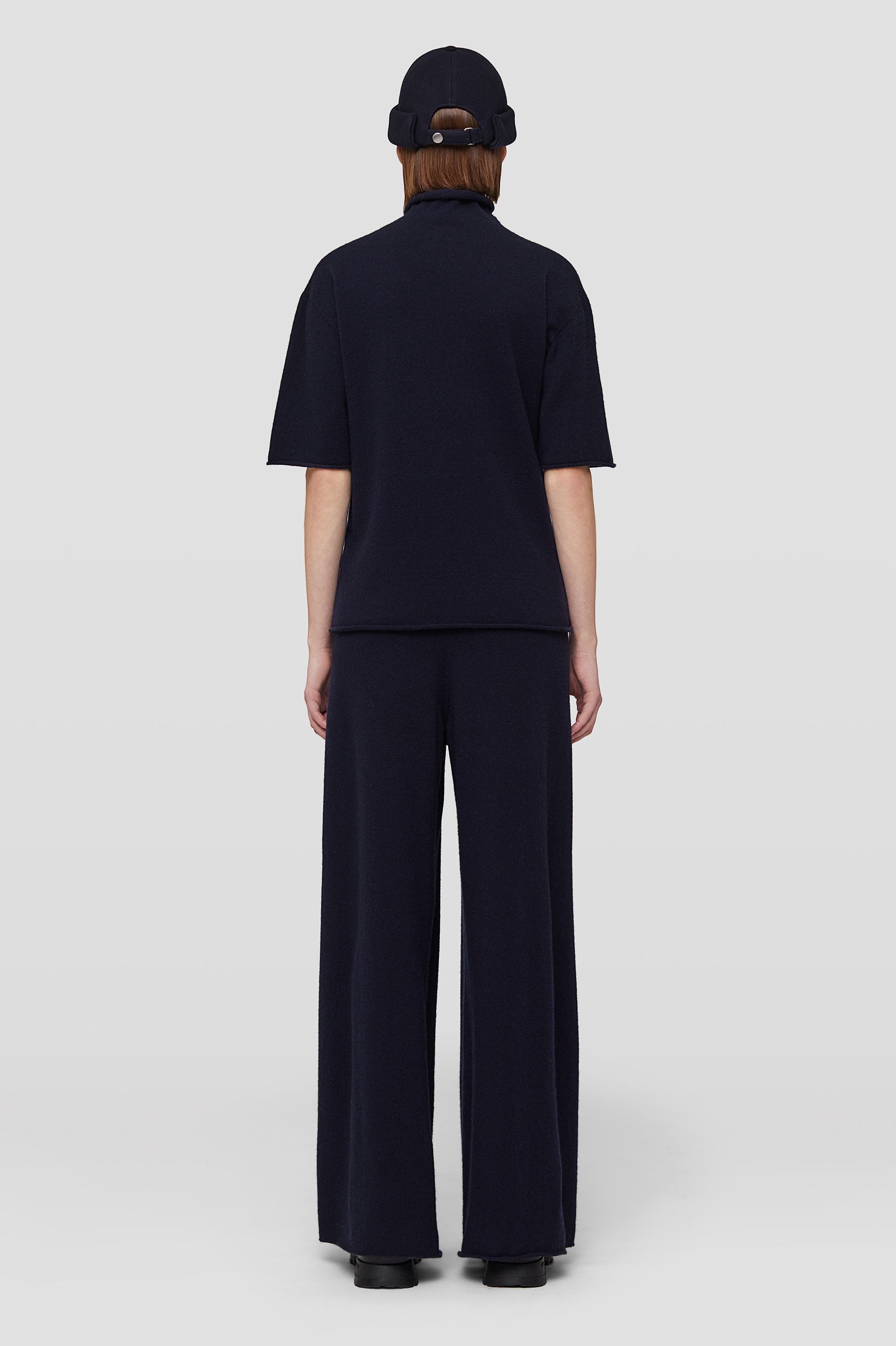 Jil Sander Drawstring Wide-leg Trousers In Black