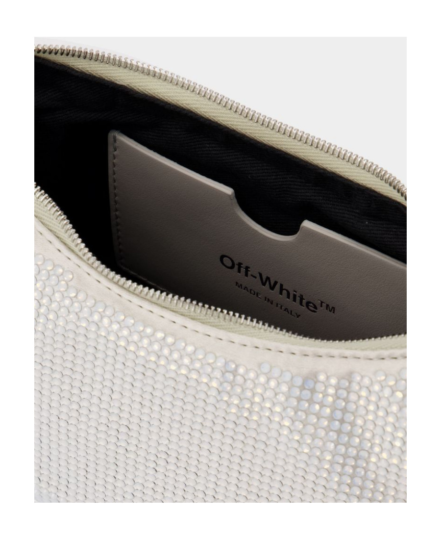 Off-white Sequinned Mini Bag In Gray
