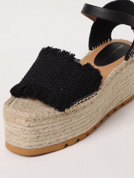 Stella Mccartney Round Toe High Heel Sandals In Brown